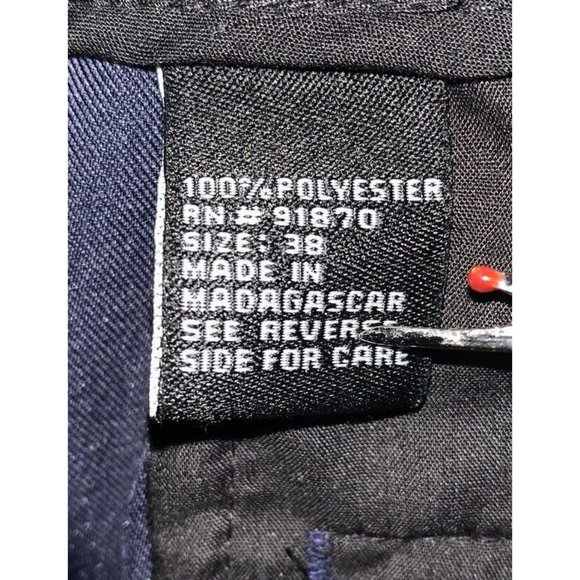 Bolle Tech Sz 38 Navy Blue Pleated Front Performance Golf Shorts EUC - Picture 8 of 9